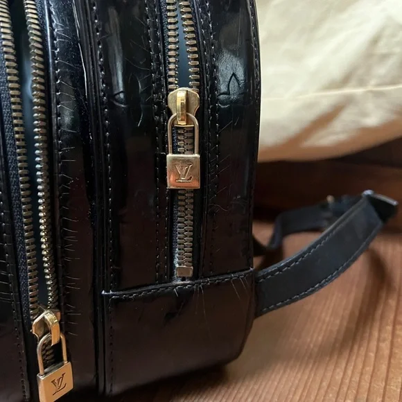 VTG Louis Vuitton Black Backpack Bag - Picture 3 of 10